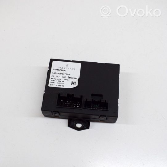 Maserati Levante Tailgate/trunk control unit/module 6701527680