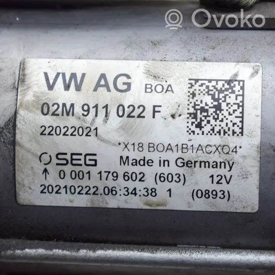 Volkswagen Golf VIII Starter motor 02M911022F