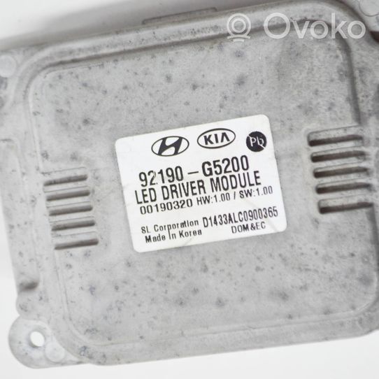 KIA Niro Module de contrôle de ballast LED 92190G5200