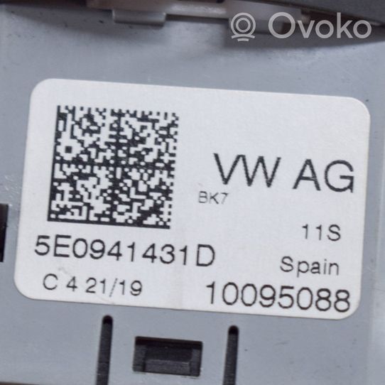 Skoda Fabia Mk3 (NJ) Interrupteur d’éclairage 5E0941431D