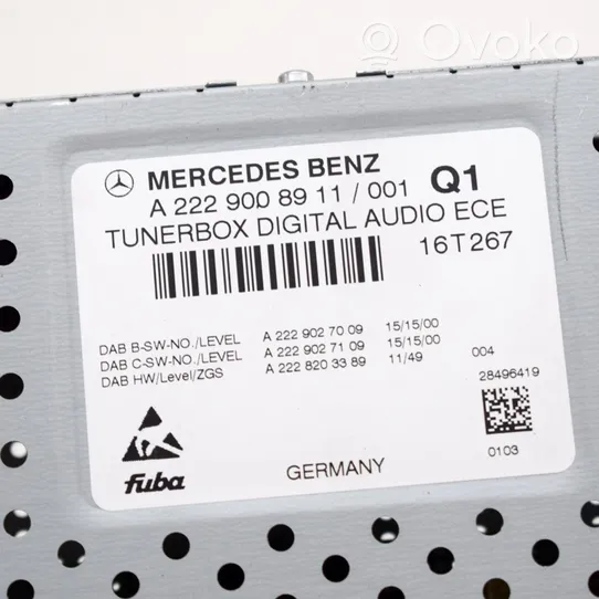 Mercedes-Benz C W205 Audio HiFi garso valdymo blokas A2229008911