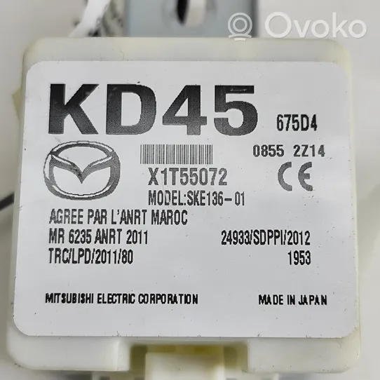 Mazda 6 Module de contrôle sans clé Go KD45675D4