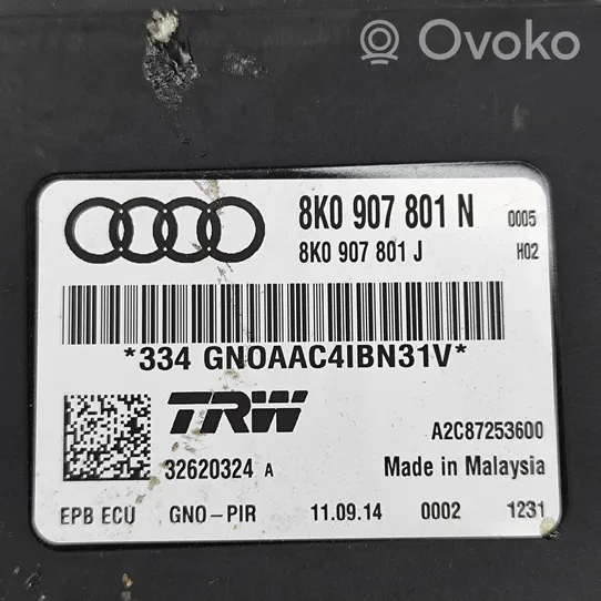 Audi Q5 SQ5 Takajarrun EMF-ohjainlaite/moduuli 8K0907801N