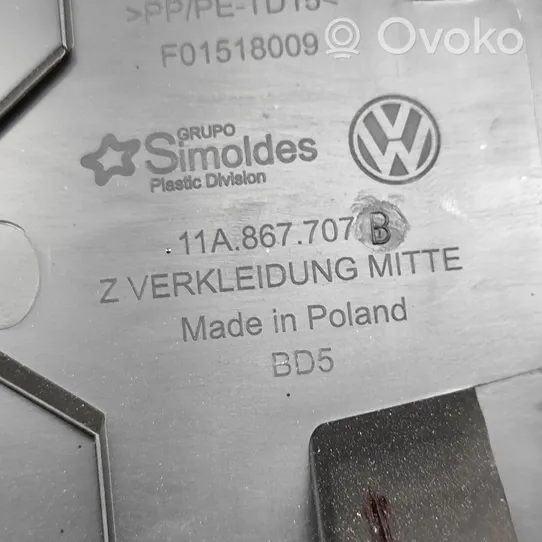 Volkswagen ID.4 Osłona tylna tunelu środkowego 11A867707B