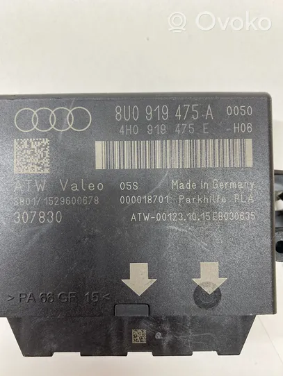 Audi Q3 8U Pysäköintitutkan (PCD) ohjainlaite/moduuli 8U0919475A