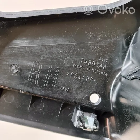 BMW 4 G22 G23 G24 G26 Osłona tylna tunelu środkowego 7489848