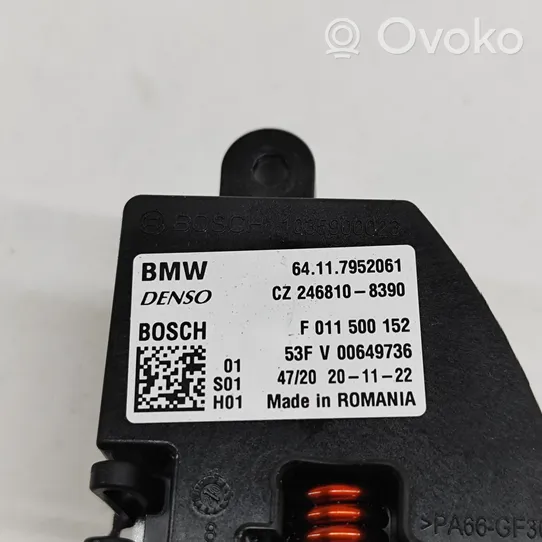 BMW 2 F44 Lämpöpuhaltimen moottorin vastus 7952061