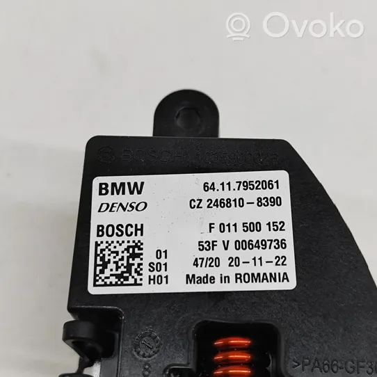 BMW 2 F44 Rezystor / Opornik dmuchawy nawiewu 7952061