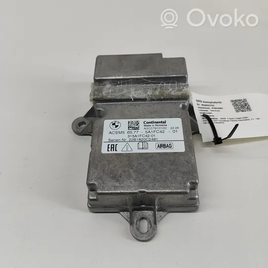 BMW 4 G22 G23 G24 G26 Oro pagalvių valdymo blokas 5A1FC42