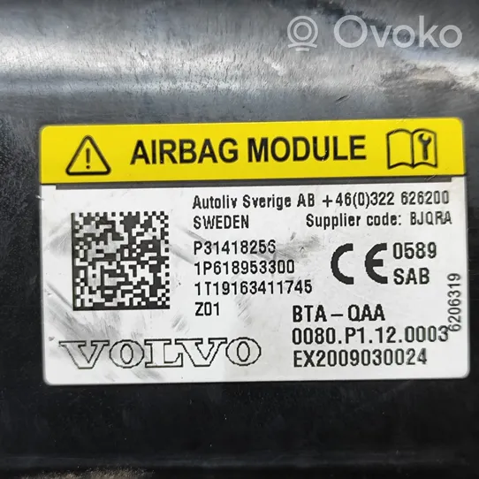 Volvo XC60 Sėdynės oro pagalvė 31418256