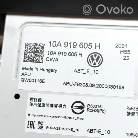 Volkswagen ID.3 Bildschirm / Display / Anzeige 10A919605H