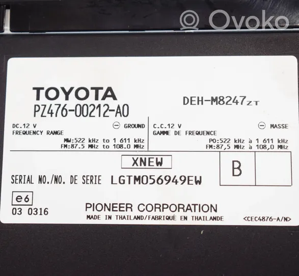 Toyota Hilux (AN10, AN20, AN30) Unità principale autoradio/CD/DVD/GPS 