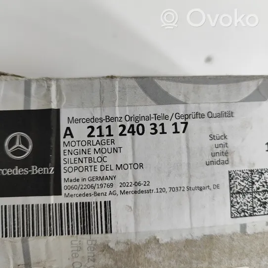 Mercedes-Benz E W211 Support de moteur, coussinet A2112403117