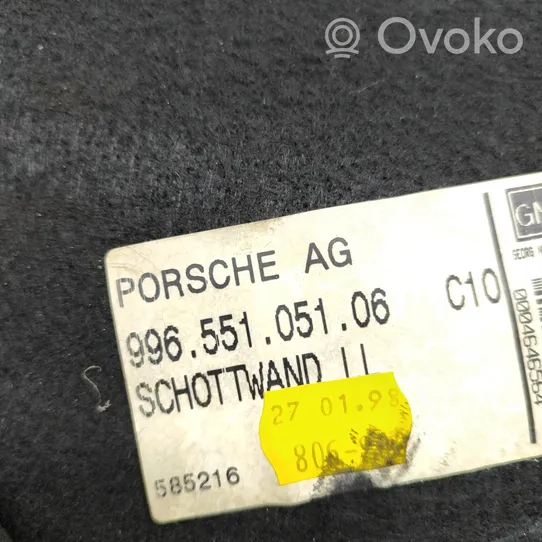 Porsche 911 996 Tappeto di rivestimento del fondo del bagagliaio/baule 99655105106