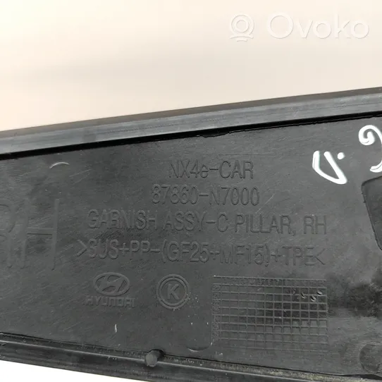 Hyundai Tucson IV NX4 Rivestimento modanatura parafango posteriore 87860N7000