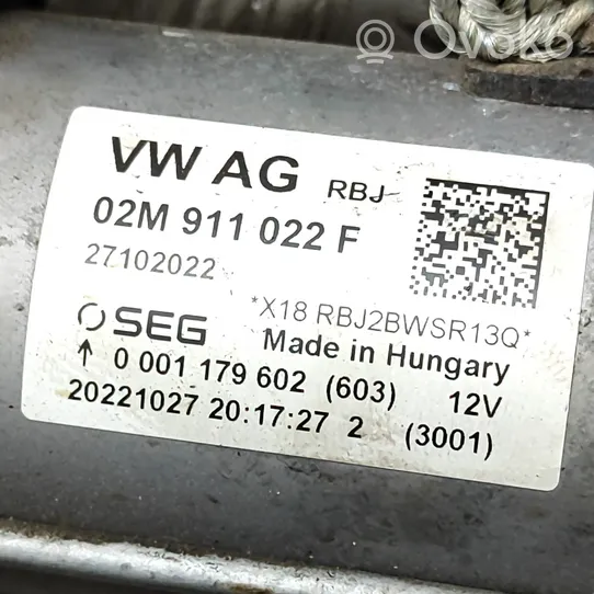Volkswagen T-Roc Käynnistysmoottori 02M911022F