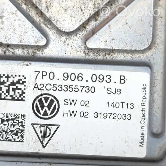 Volkswagen Touareg II Polttoaineen ruiskutuspumpun ohjainlaite/moduuli 7P0906093B