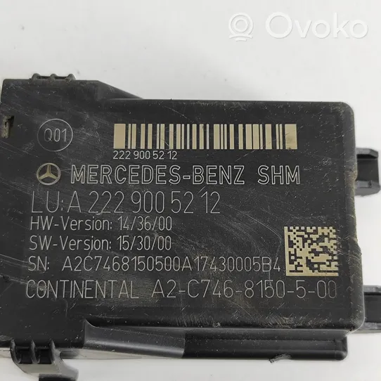 Mercedes-Benz GLC X253 C253 Altri dispositivi A2229005212