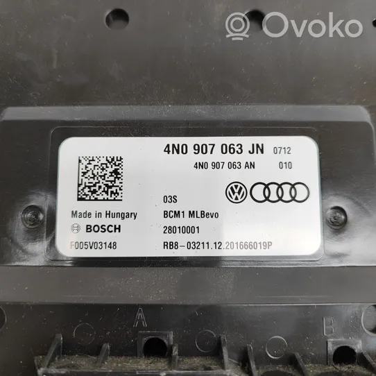 Audi E-tron GT Korin keskiosan ohjainlaite 4N0907063JN