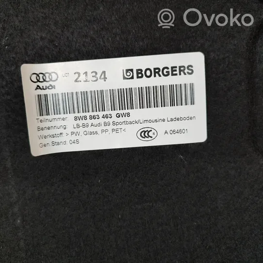 Audi A5 Wykładzina bagażnika 8W8863463