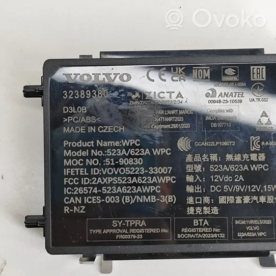 Volvo XC40 Modulo di ricarica wireless 32389380