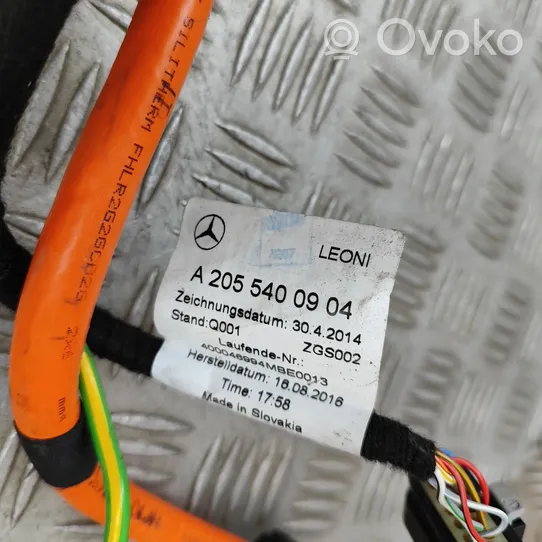 Mercedes-Benz C W205 Kabel do ładowania samochodu elektrycznego A2055400904