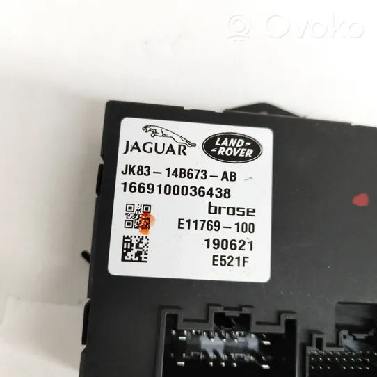 Jaguar F-Pace Sterownik / Moduł elektrycznej klapy tylnej / bagażnika JK8314B673AB