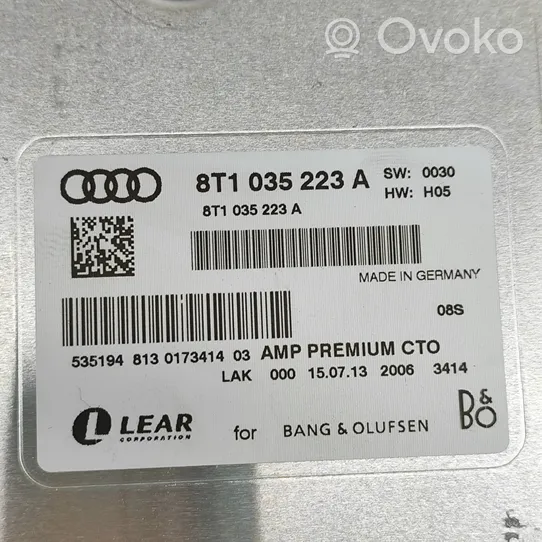 Audi A5 8T 8F Audioanlage Soundsystem HiFi komplett 8T0035416