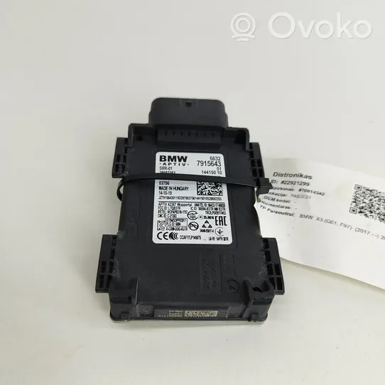 BMW X3 G01 Radar / Czujnik Distronic 7915643