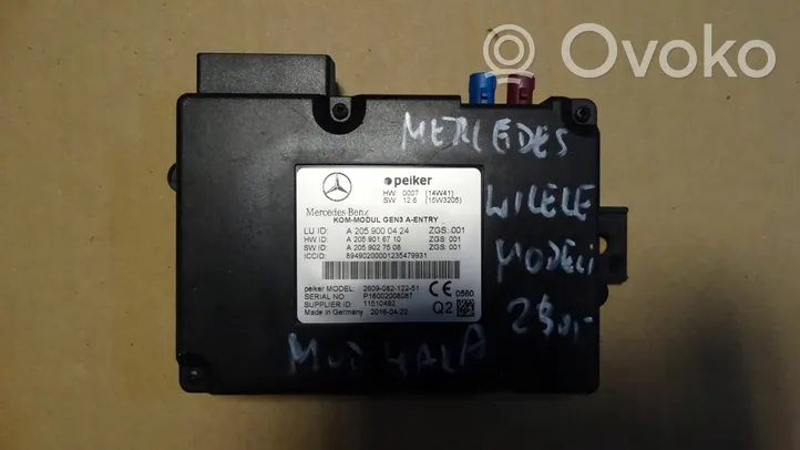 Mercedes-Benz GLE (W166 - C292) Unidad de control de apertura de la tapa del maletero 