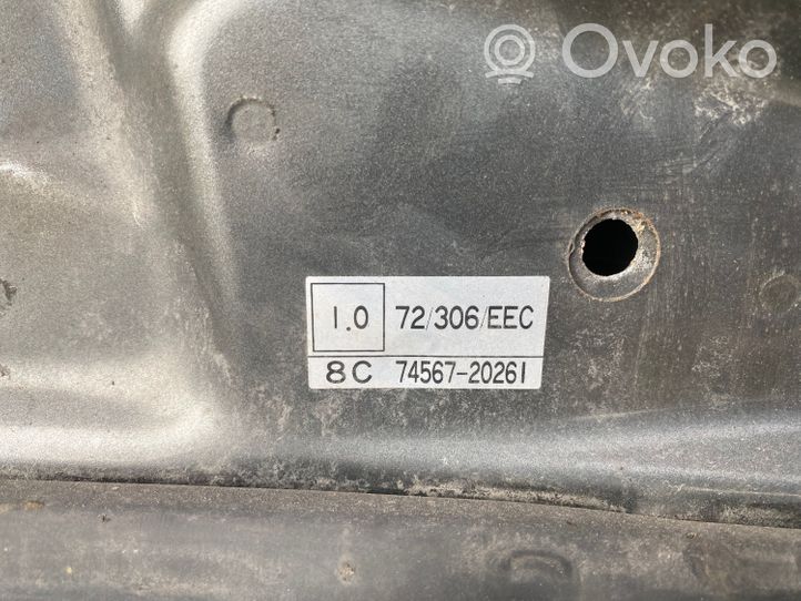 Toyota Corolla Verso E121 Vano motore/cofano 7456720261