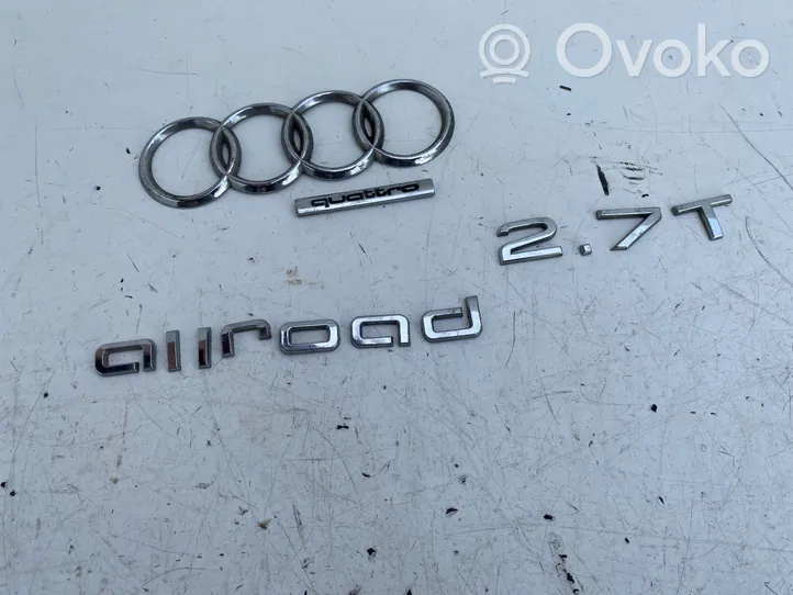 Audi A6 Allroad C5 Emblemat / Znaczek tylny / Litery modelu 