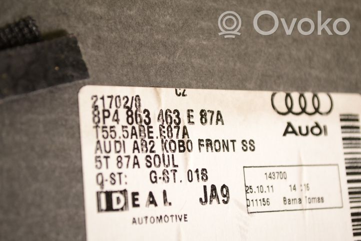 Audi A3 S3 8P Tavaratilan kaukalon tekstiilikansi 8P4863463E