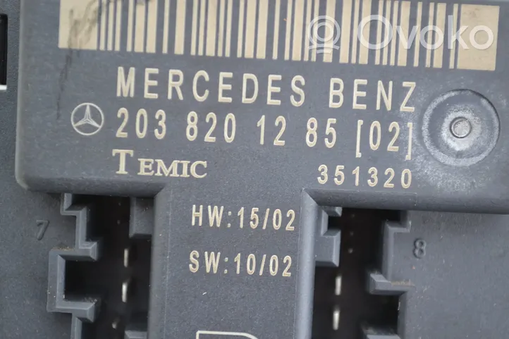 Mercedes-Benz CLC CL203 Inne wyposażenie elektryczne 203820125402