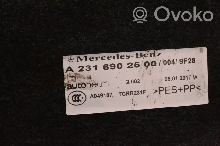 Mercedes-Benz SL R231 Tapis de coffre A2316902500