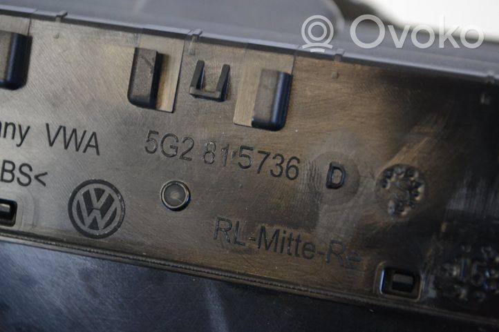 Volkswagen Golf VII Garniture, panneau de grille d'aération 5G2819728