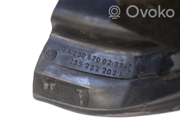 Mercedes-Benz SL R230 Rivestimento del vetro della portiera A2306700238