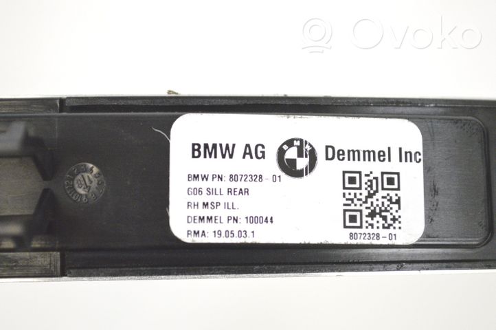 BMW X6M G06 F96 Listwa progowa tylna 8072328