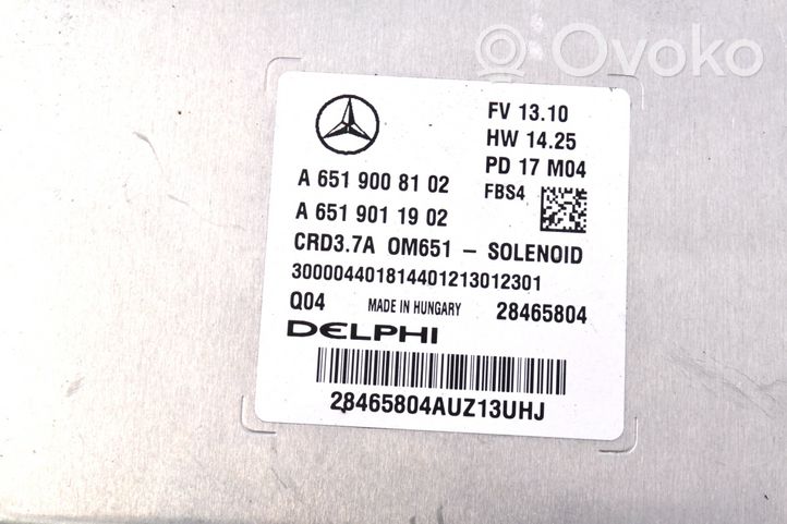 Mercedes-Benz SLC R172 Centralina/modulo del motore A6519008102