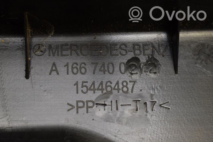 Mercedes-Benz GL X166 Rivestimento di protezione sottoporta del bagagliaio/baule A1667400272