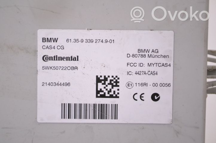 BMW 7 F01 F02 F03 F04 Module de contrôle carrosserie centrale 9339274