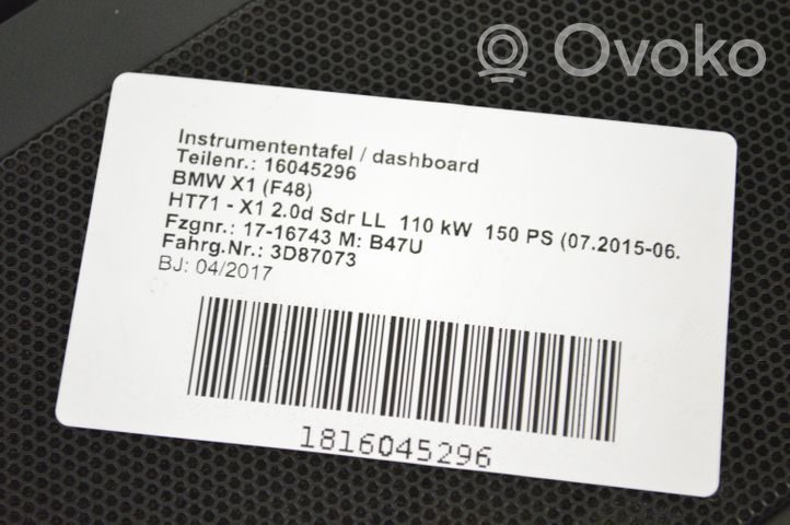 BMW X1 F48 F49 Muu keskikonsolin (tunnelimalli) elementti 9335215