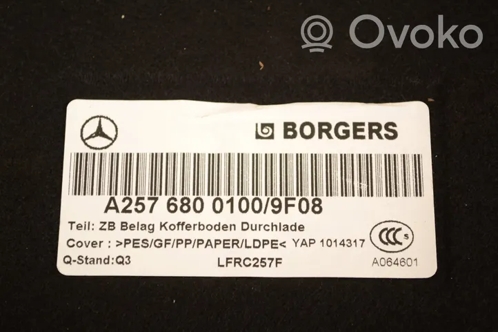 Mercedes-Benz CLS C257 Wykładzina bagażnika A2576800100