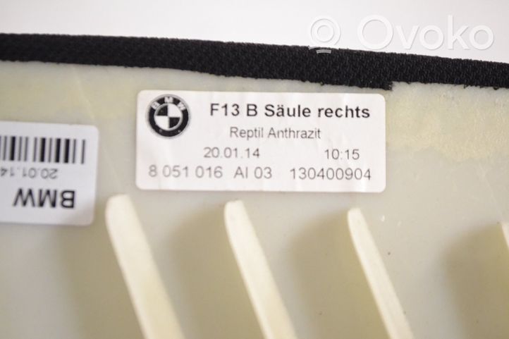 BMW 6 F12 F13 Osłona górna słupka / B 8051016