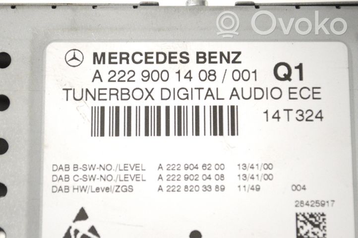 Mercedes-Benz S W222 GPS-navigaation ohjainlaite/moduuli A2229001408