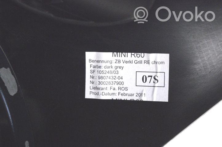 Mini Cooper Countryman R60 Ramka schowka deski rozdzielczej 9807432