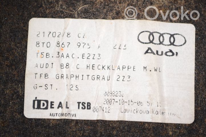 Audi A5 8T 8F Takaluukun koristelista 8T0867975A