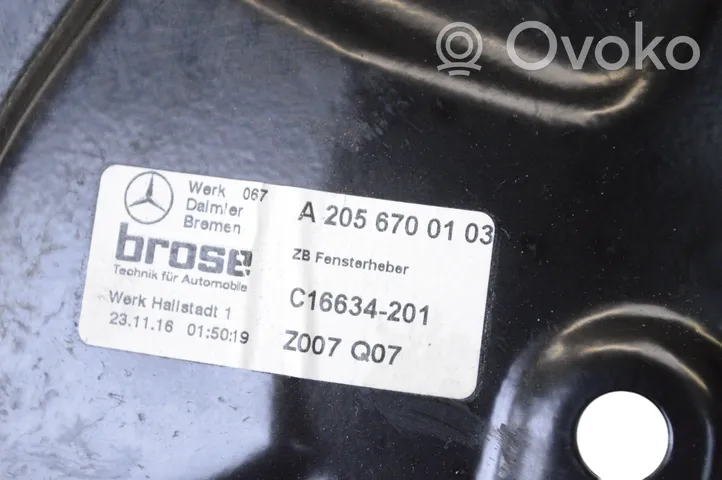 Mercedes-Benz E W238 Elektryczny podnośnik szyby drzwi tylnych A2056700103