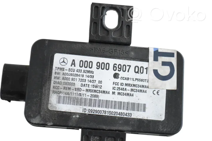 Mercedes-Benz S C217 Module de pression des pneus A0009006907