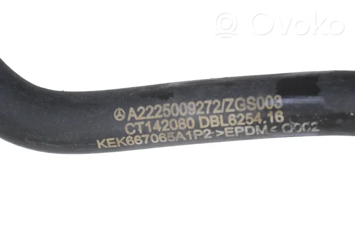 Mercedes-Benz S C217 Tubo flessibile del liquido di raffreddamento del motore A2225009272